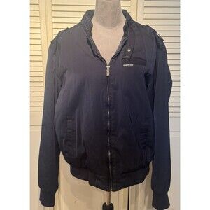 Members Only Men's Size L Classic Iconic Racer Bomber Jacket $150 MSRP MM090002